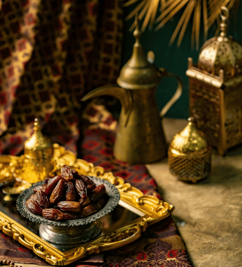 Traditional Arabic Perfume Bottles and an Incense Burner on a Decorative Surface   100 Authentic Fragrance  Australia Wide Shipping   100 Authentic Fragrance  Australia Wide Shipping